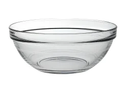 Tigela de salada transparente empilhável em vidro temperado resistente a choques - Lys 17cm 97cl Duralex