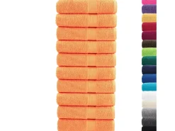 Toalhas de banho premium SOLUND 10pcs 100x150 cm 600 gsm verde PT885379