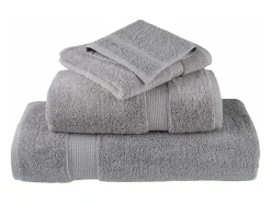 Toalhas de banho premium SOLUND 4pcs 100x150cm 600gsm cinzento PT735854