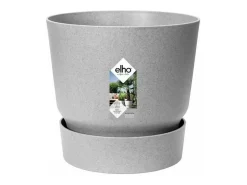 Vaso de flores redondo 25 Cinza concreto vivo ELHO Greenville Rond 25 - Exterior