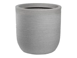 Vaso de resina para interior e exterior para plantas cilíndricas de design d.35x34h Raffaello Bege
