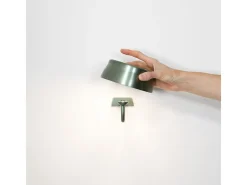 Zafferano SISTER LIGHT Wi-fi Wall Candeeiro de parede inteligente Verde recarregável e regulável